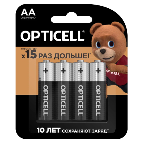 OPTICELL батарейки AA 4шт